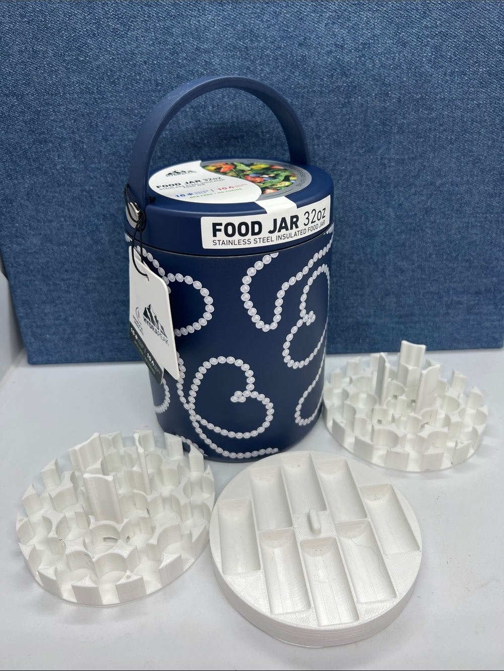 Hydrapeak Food Jar Insulated Stainless Steel Plus Peptide Storage Container NWT